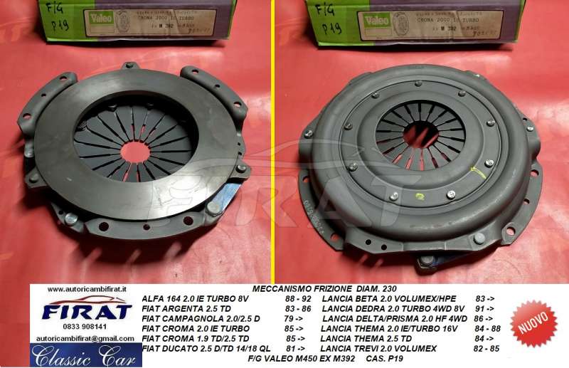 MECCANISMO FRIZIONE FIAT CROMA-LANCIA THEMA-ALFA 164 (M450)